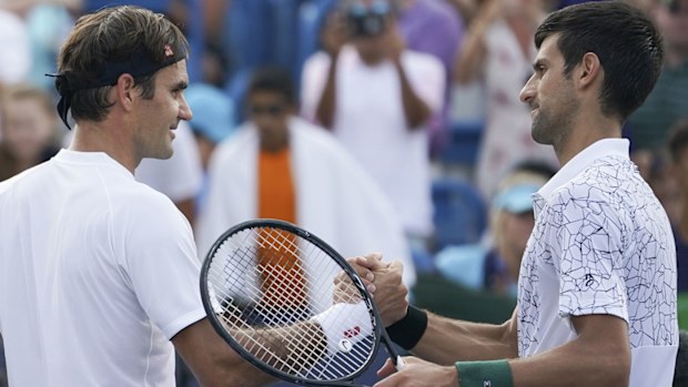 Roger Federer and Novak Djokovic