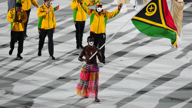 Vanuatu flagbearer
