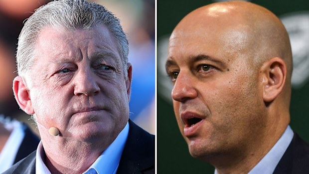 Phil Gould and NRL chief Todd Greenberg