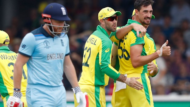 Mitchell Starc takes four against England