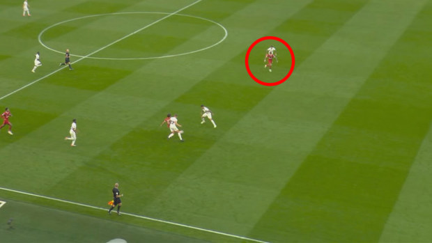 Liverpool were stung by this controversial offside decision against Tottenham.
