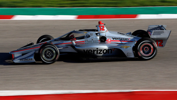 Will Power in action for Penske.