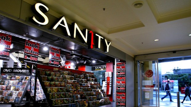The Sanity music store in  Chatswood, Sydney, pictured in 2003.