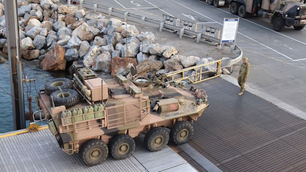 Army are also on the island to assist.