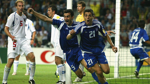 Greece stun the Czech Republic in a major upset. 