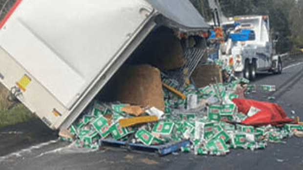 VB spills on NSW road