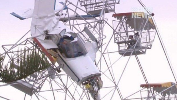 The pilot argues the council failed to close the airstrip when it knew, or should've known, the Ferris wheel's position would be hazardous to aircraft flying in and out.