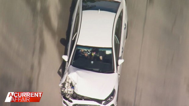 For more than an hour the white Hyundai Sonata sedan led police on the nail-biting pursuit.