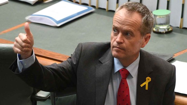 Bill Shorten in parliament yesterday. (AAP)