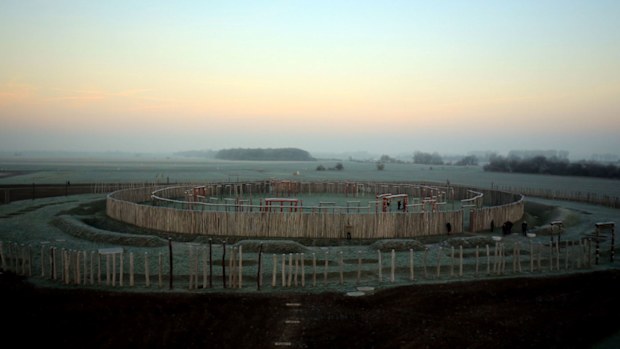 The Poemmelte ancient ring ditch in Poemmelte-Zackmuende, south of Magdeburg, eastern Germany. (Photo: Getty).