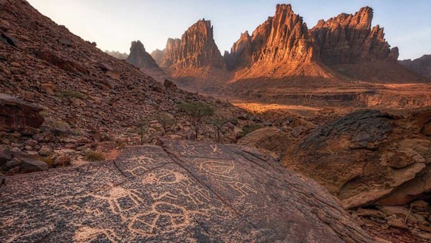 Rock art at Hail, Saudi Arabia