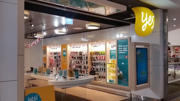 The Optus store in Casula Mall.