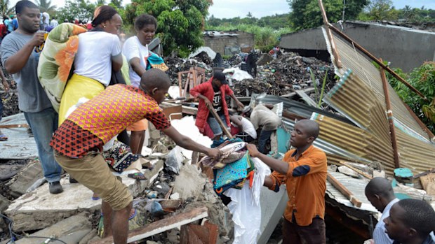The garbage dump collapse killed 17 people. (AP).