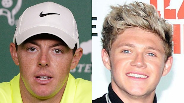 Rory McIlroy and Niall Horan. (Supplied)