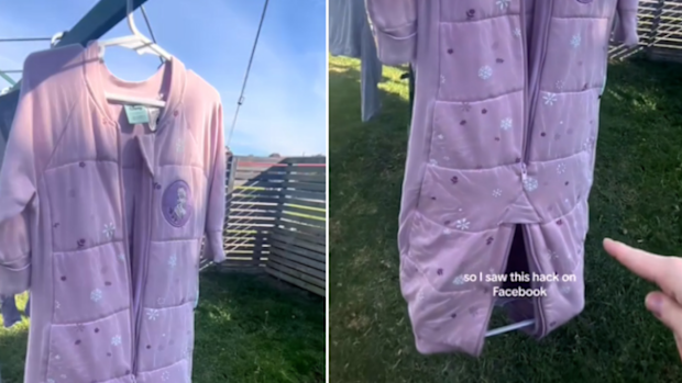 Mum shares hack to get toddler sleep suits to dry quicker on tiktok
