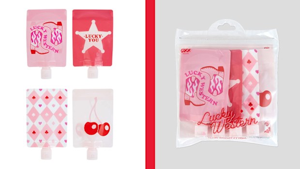 Lucky Western travel pouches, Kmart