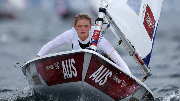 Australia's Mara Stransky in action at the Tokyo Olympics in 2021.