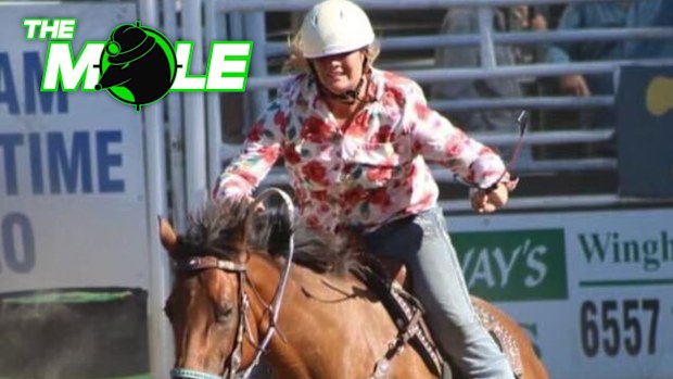 Blues debutant Ellie Johnston in action during a rodeo.