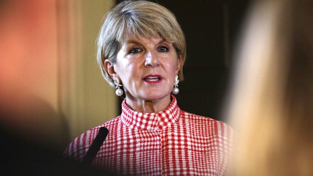 Foreign Minister Julie Bishop. (AAP)