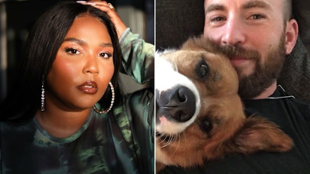 Chris Evans and Lizzo