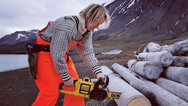 The duo have used solar power and windmills forelectricity and collect logs for fires during winter.