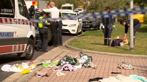 Paramedics treated Ms Broadbent at the scene before she was rushed to hospital.