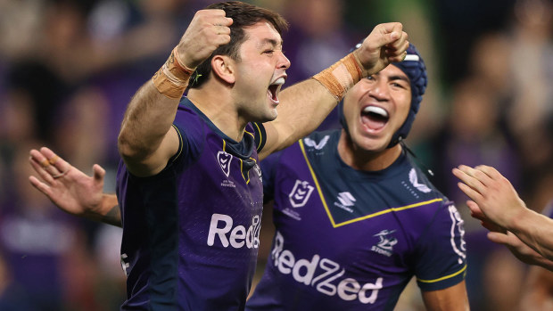  Brandon Smith of the Storm celebrates