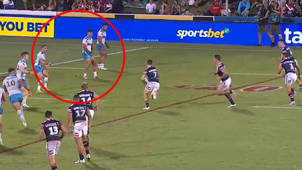 Gus refers to the build-up on a James Tedesco try