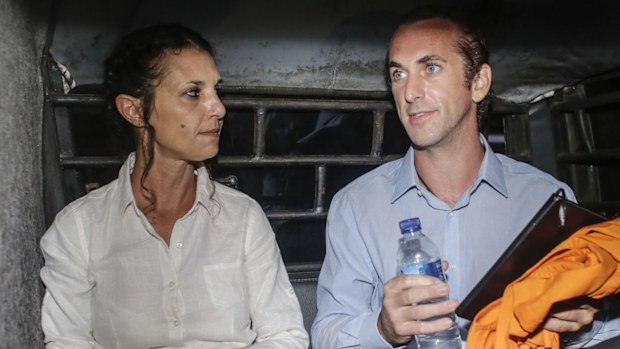 Sara Connor and David Taylor are accused of killing a Balinese policeman. (AAP)