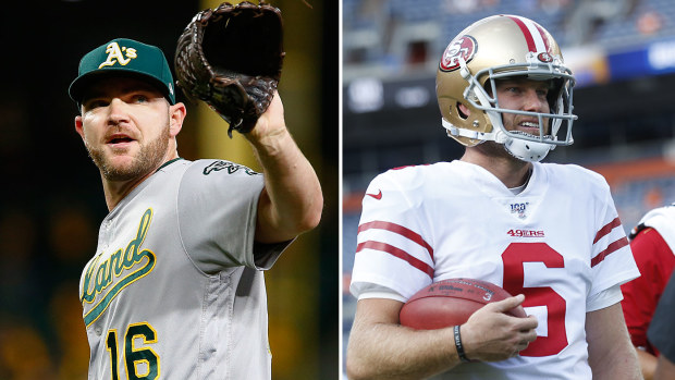 Australians Liam Hendriks and Mitch Wishnowsky ply their respective trades in the Bay Area