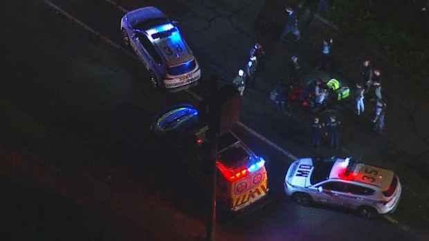 The two officers were called to a scene on Bunya Road in Bidwill after reports of a man lying on the road at 6.30pm yesterday. 