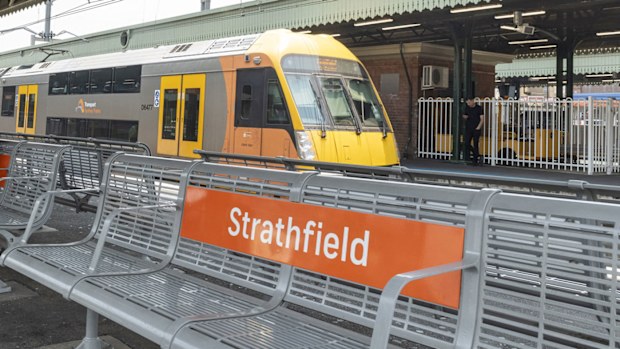 A general photo of Strathfield train station.