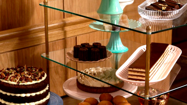 The Charles Grand Brasserie has a dessert trolley, which is wheeled straight up to your table. 