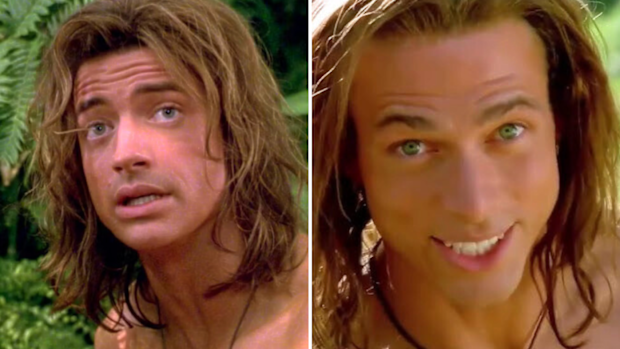 Brendan Fraser in George of the Jungle replaced by Christopher Showerman