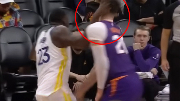 Draymond Green hitting Jusuf Nurkic.