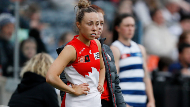 Swans player Paige Sheppard.