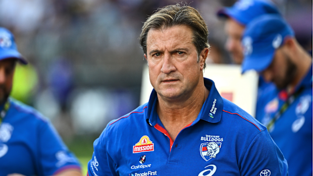 Luke Beveridge, coach of the Bulldogs.