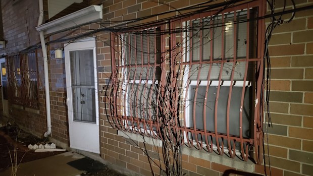 A property earlier searched in connection with the alleged attack.