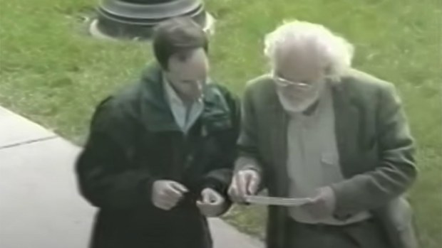 The subject didn't realise he was giving directions to a different man.