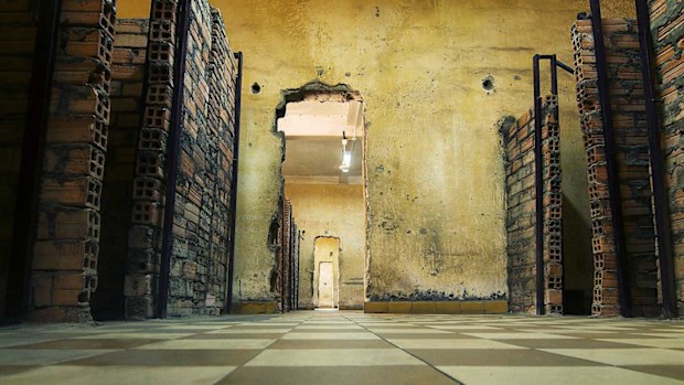 The classrooms at S-21 had been converted into a series of bricked-up cells.