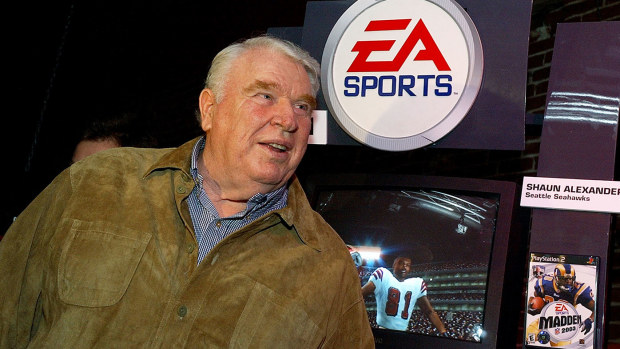 John Madden during Super Bowl XXXVII - EA Sports Ninth Annual Football Videogame Tournament 