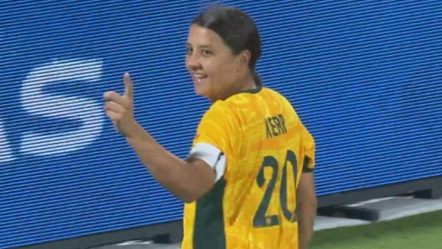 Sam Kerr struck shortly after coming off the bench against Iran