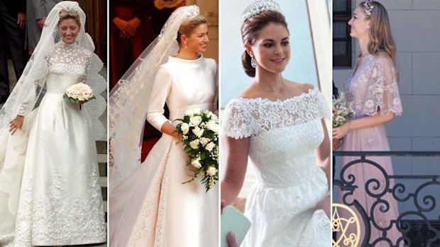 Royal brides wearing Valentino gowns