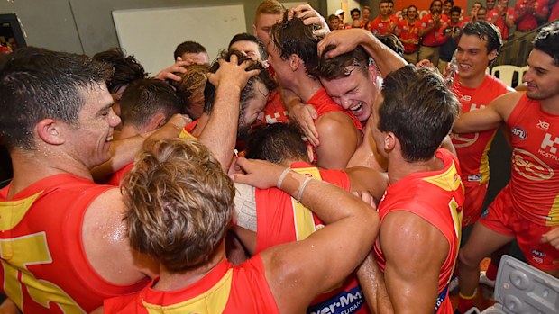 Gold Coast Suns celebrate