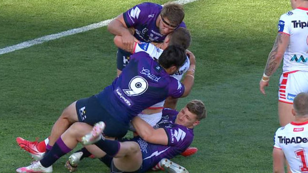 Max King placed on report for dangerous tackle