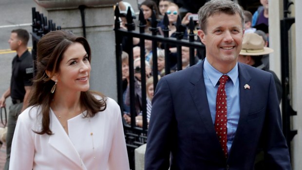 Denmark's Crown Prince Frederik with his wife, Australian Princess Mary. (AAP)
