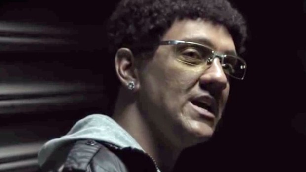 Chris Lilley in his 2012 video, 'Squashed N---a.' 