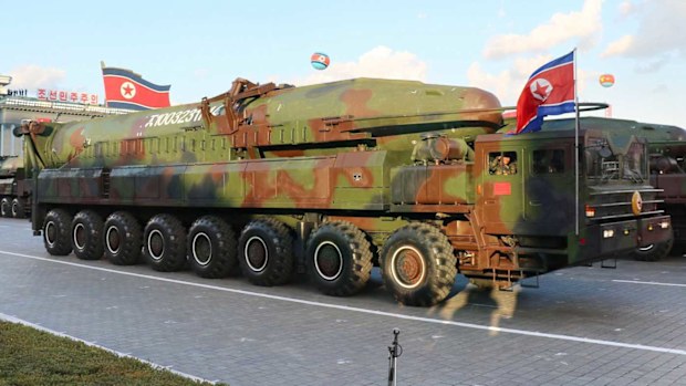 A North Korean missile. (AAP)