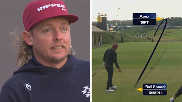 Cameron Smith, British Open'daki ilk turda ilk tee'den kötü bir atış yaptı.