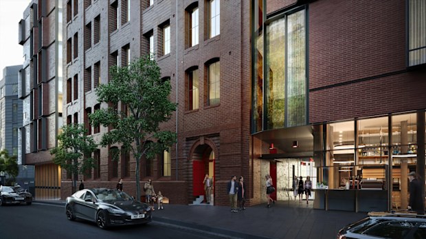 A proposed design for a hotel development at Randle Street, Surry Hills.